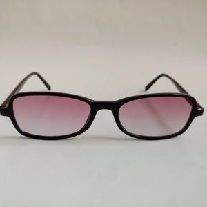 (NWT) Vintage 90's Plastic Lady Rectangle Sunglasses (S.Black)